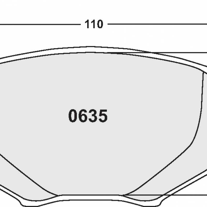 Sprint / medium distance compound with smooth bite. Race brake pads - Mazda MX5 1994-05 NA / NB
Front brake pad